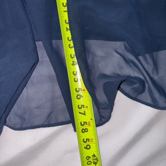 Bill Levkoff NWT Size 16 Navy Blue Queen Anne Neckline Bridesmaid Evening Gown - Picture 3 of 10